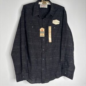 Men’s Urban Pipeline Long Sleeve Shirt NWT Coal Black Size Large L
